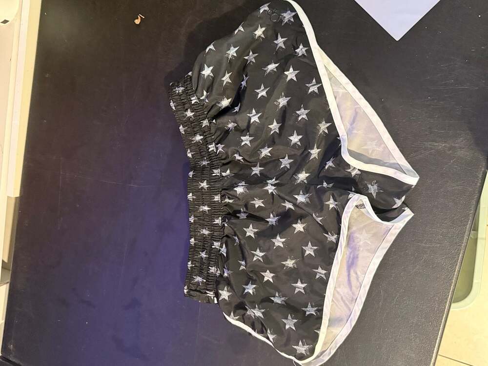 Op Star Print Dolphin Hem Running Shorts